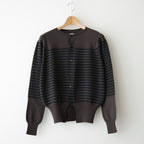Stripe Cardigan #Brown x Black [Oni067]