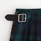 【 O'NEIL OF DUBLIN × UNFIL 】worsted wool asymmetry kilt skirt #mulch B [WVFL-UW134]