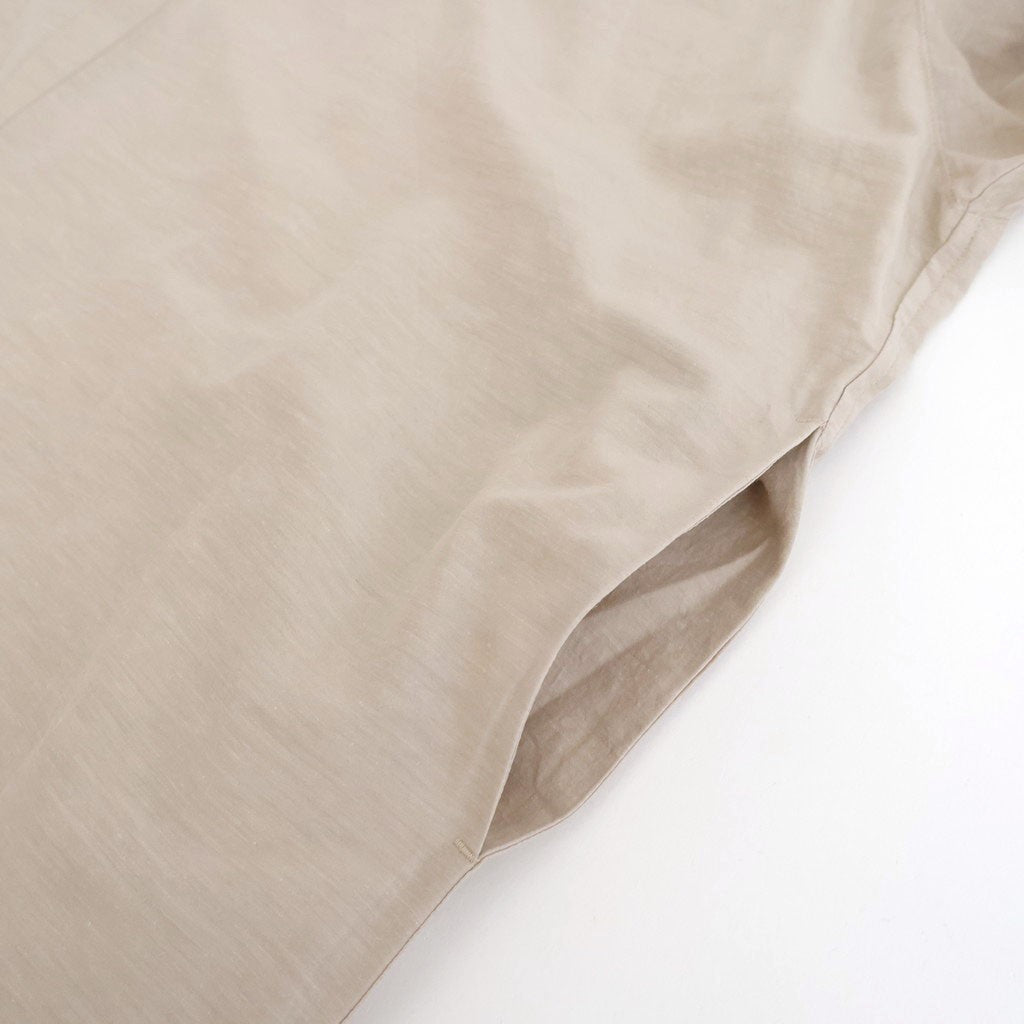 コットンキュプラリネン ガウンOP #019 グレージュ [TS260OP069]