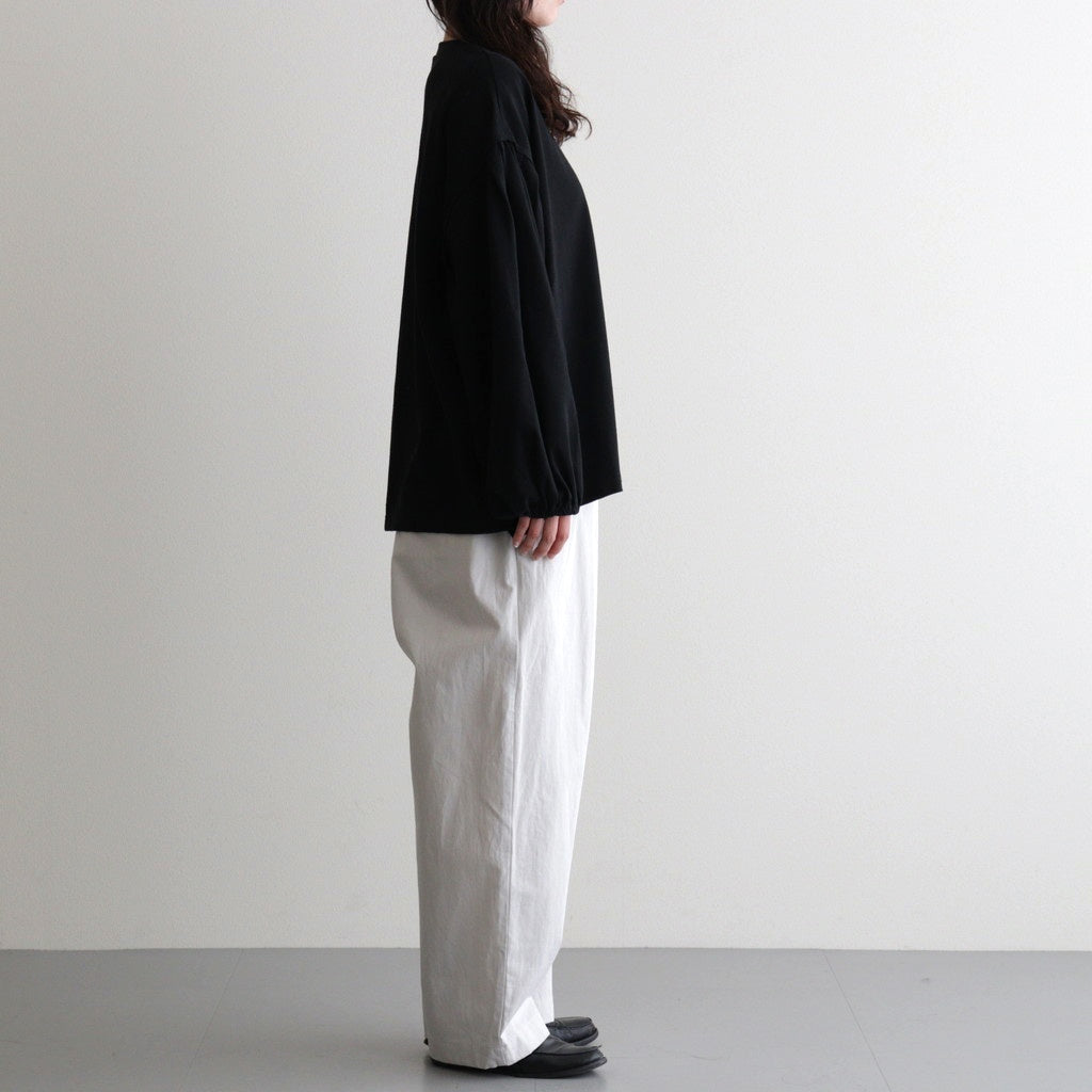 アメリカンコットン天竺 ボリュームスリーブPO #001 クロ [US260CT013]