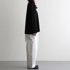 アメリカンコットン天竺 ボリュームスリーブPO #001 クロ [US260CT013]