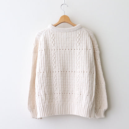 Recycled-Cotton Jumper #Ecru [oni060]