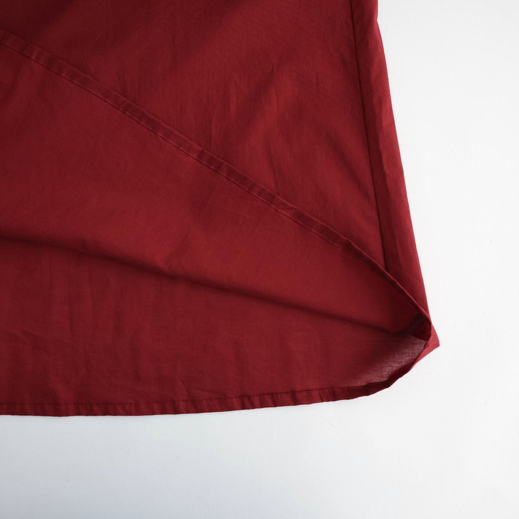 沈黙の音色 Yoke dress #Bordeaux [26F-OP001-CL]