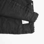 L.G.D. FRILL DECORATION BUTTON BIB #Black [no.8223]