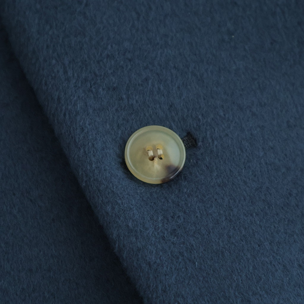 うつくしい沈黙 Collarless long coat #blue gray [TLF-126-co002-FW]