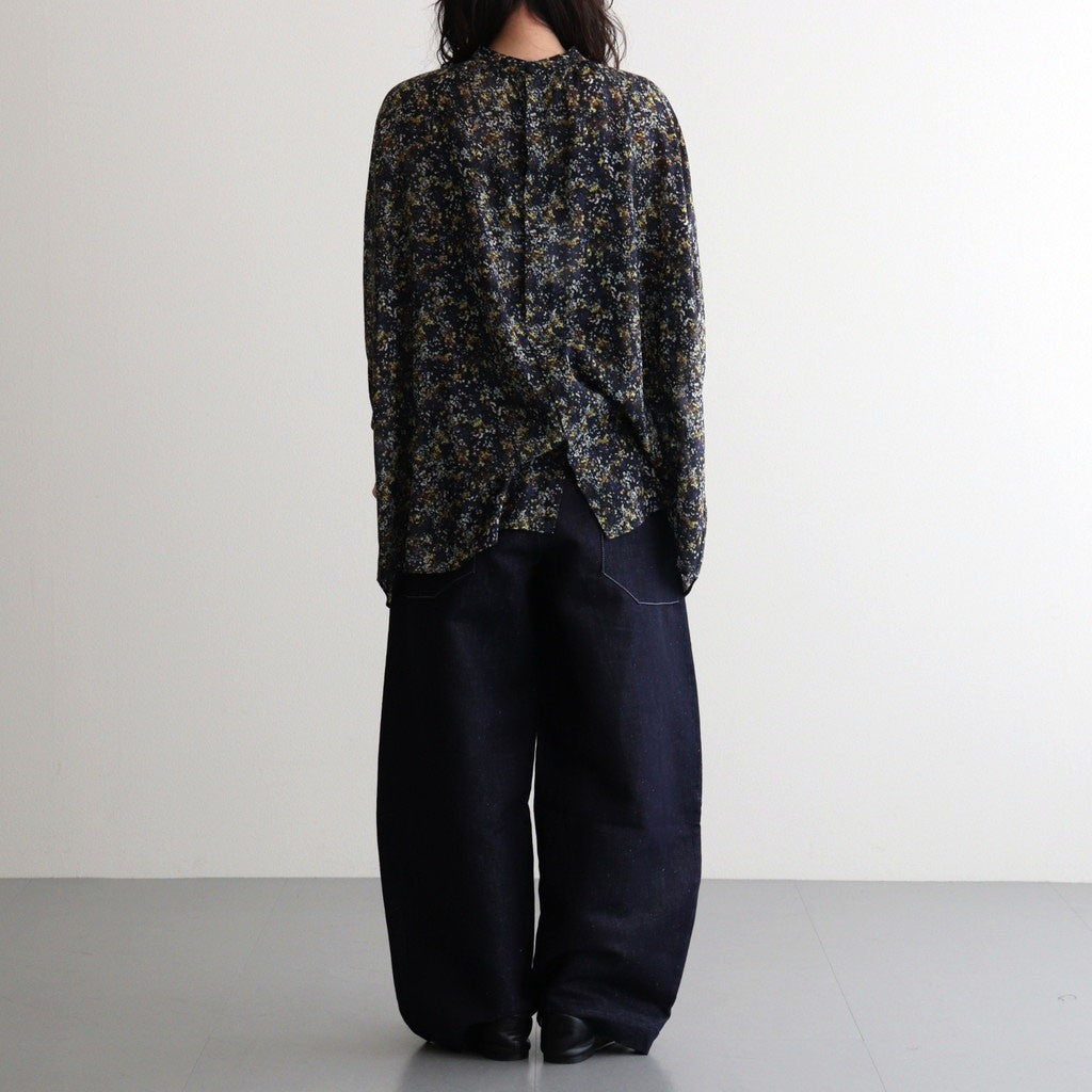 LIBERTY FABRICS ETERNAL COLLECTION Flared blouse #Reflections [TLF-226-SH003-lpl]