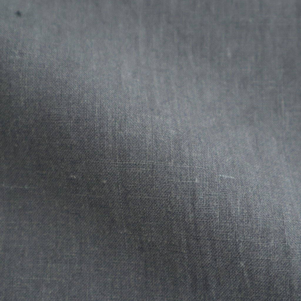 40s FRENCH LINEN DYED CANVAS 2TUCK WIDE EASY PANTS #9800 CHARCOAL [GNMDS2502FL]