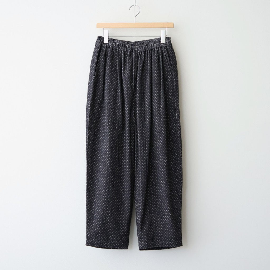 MINI CORDUROY CROSSHATCH PRINT EASY PANTS #3991 NVY (NAVY/IVORY) [NSL26584]