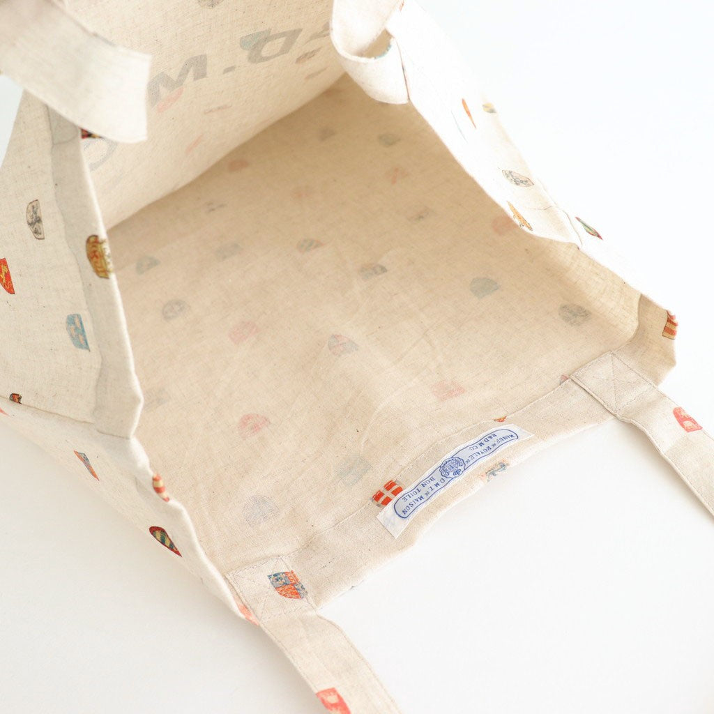 C/L COAT OF ARMS TOTE BAG BAG #Flax [no.7498]
