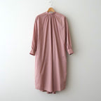 静寂の欠片 Back open garher dress #Smoky Pink [TLF-126-op001-la]