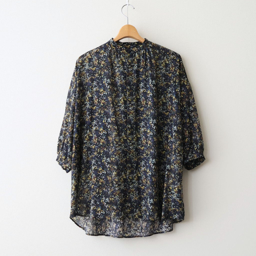 LIBERTY FABRICS ETERNAL COLLECTION Flared blouse #Reflections [TLF-226-SH003-lpl]