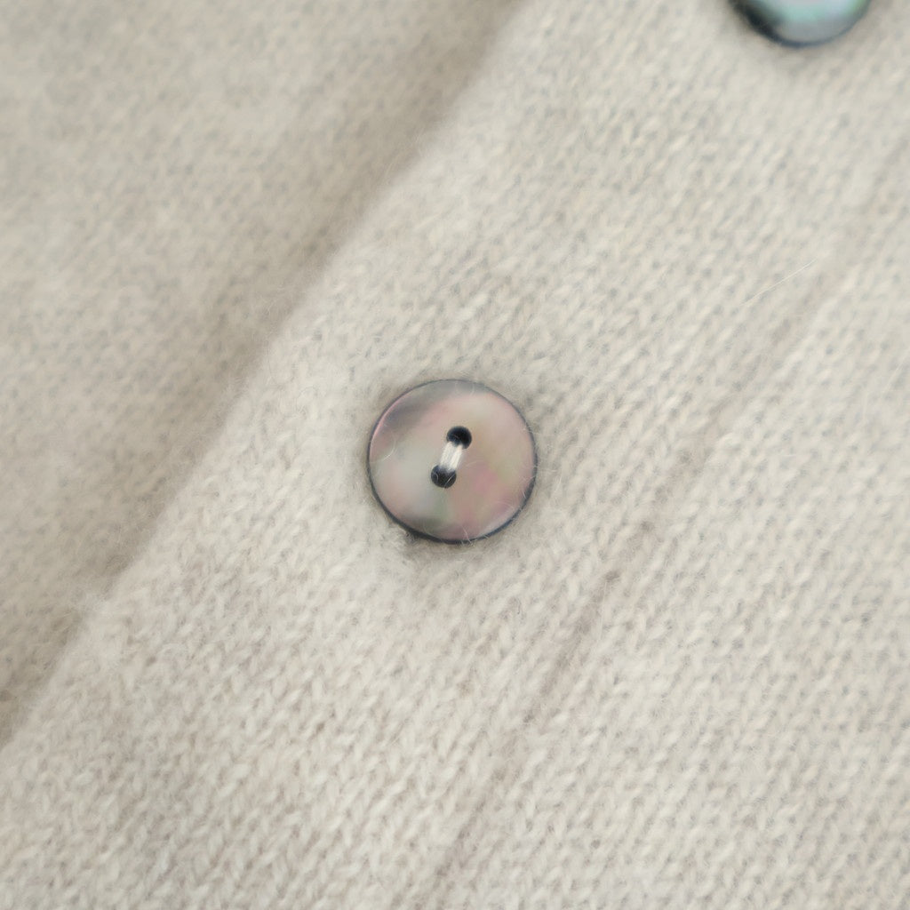 静寂：Knit cape vest #greige [13253-14106]