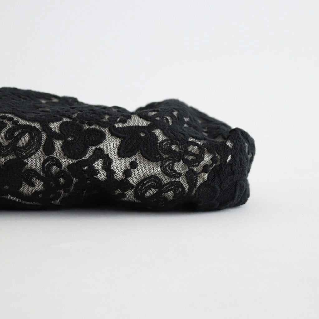 CROWN MOTIF LACE BAG #Black [no.7532]