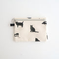 FLAT POUCH MEDIUM #CAT/BLACK [TMB-2577H]