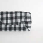 PAPER TOTE SMALL NEEDLE PUNCH #GINGHAM BLACK [TMB-2286H]