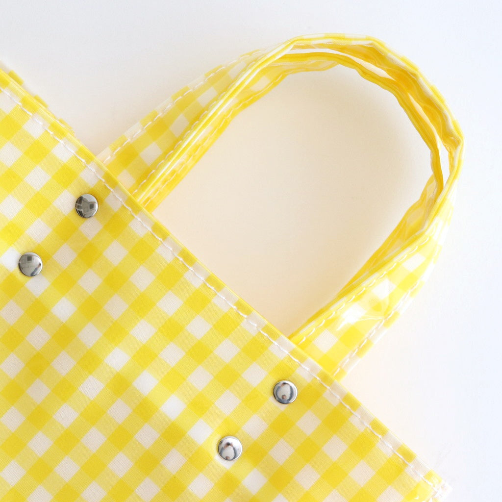 PAPER TOTE SMALL #GINGHAM YELLOW [TMB-2286H]