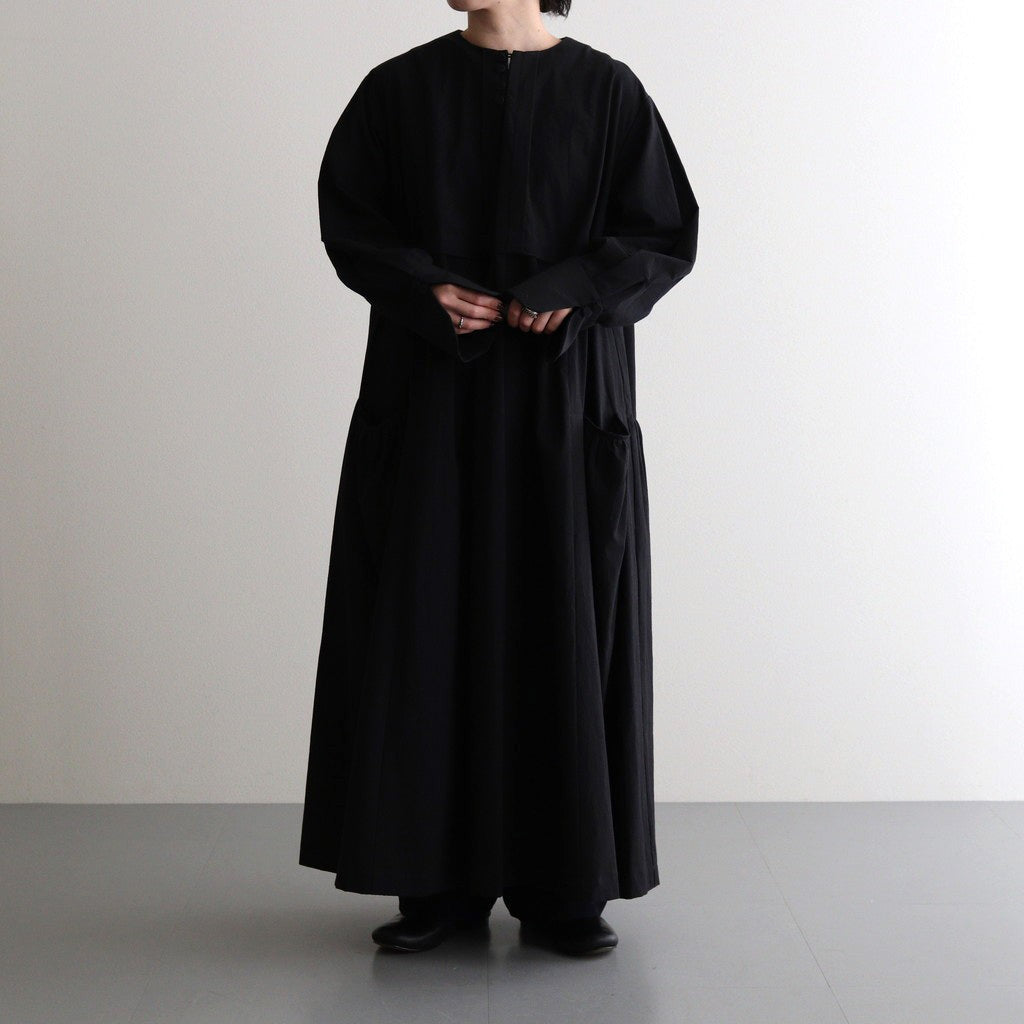 薄氷の汀 Layered tuck dress #black [TLF-125-op005-tp]