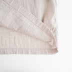 60s AUTOLOOM LINEN/COTTON PLAIN OVERDYE BACK OPENING CREW-NECK SHIRTS DRESS WITH MINI PINTUCK #940D D.GREY [INMDS26011D]