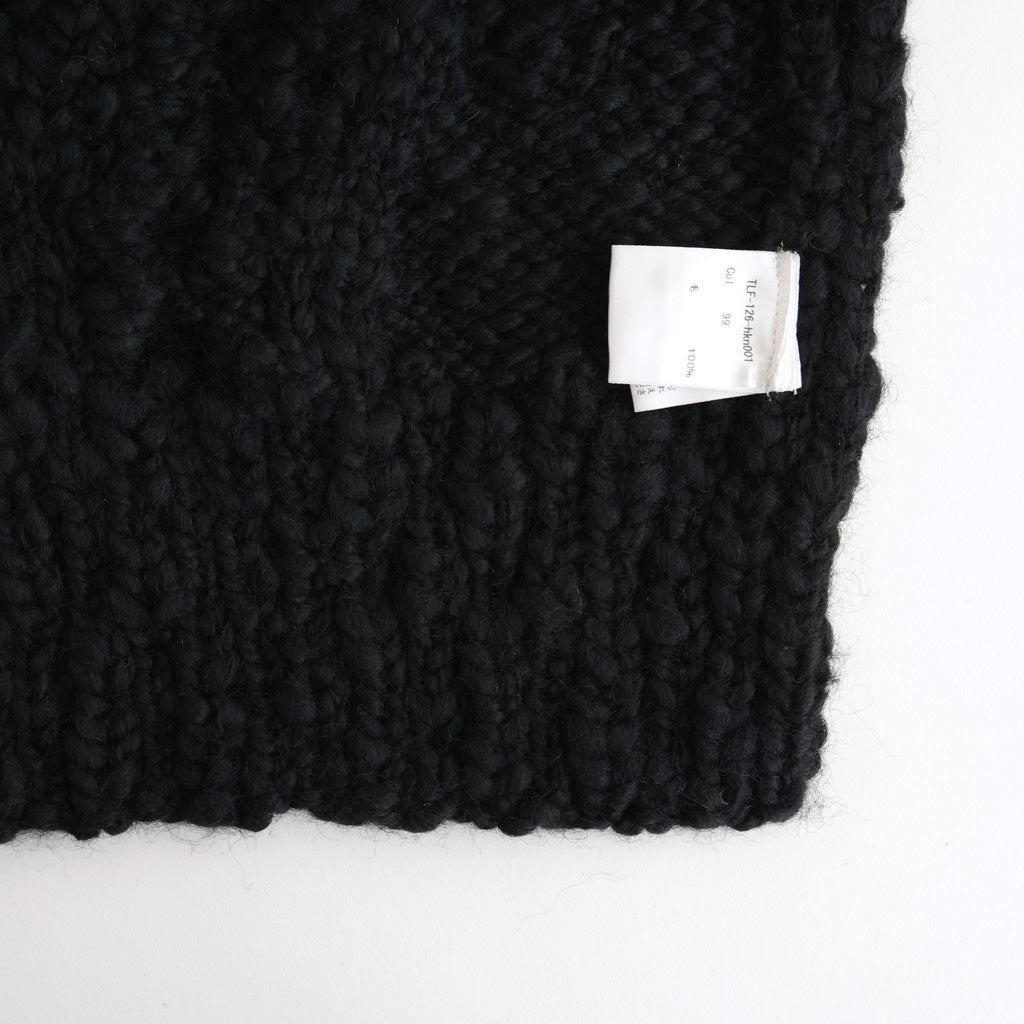夜を紡ぐ Knitted vest #black [TLF-126-hkn001]
