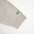 ex super fine woolen wool high-gauge knit P/O #melange light beige [WXFL-UW120]