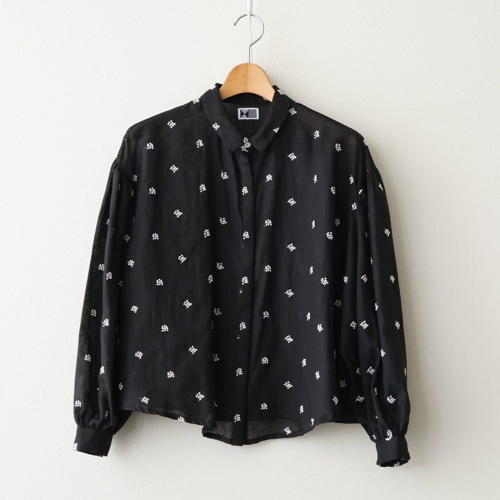 shirt blouse #ototsubu BK [KJ507SS46]