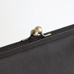 plain gama hand bag-round #black