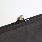 plain gama hand bag-round #black