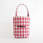 BAGUETTE TOTE MINI NEEDLE PUNCH #GINGHAM RED [TMB-2381H]