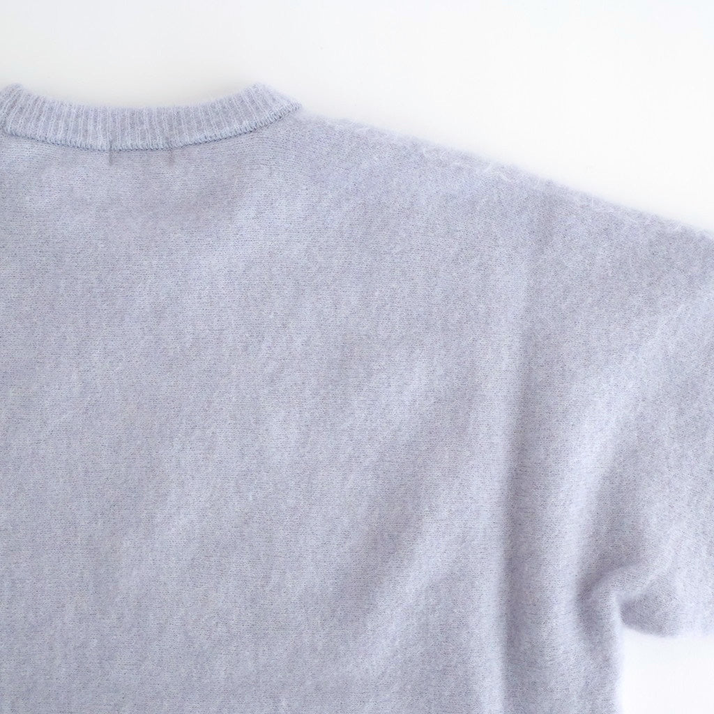 stretch superkid mohair crew-neck P/O #ice blue [WVFL-UW114]