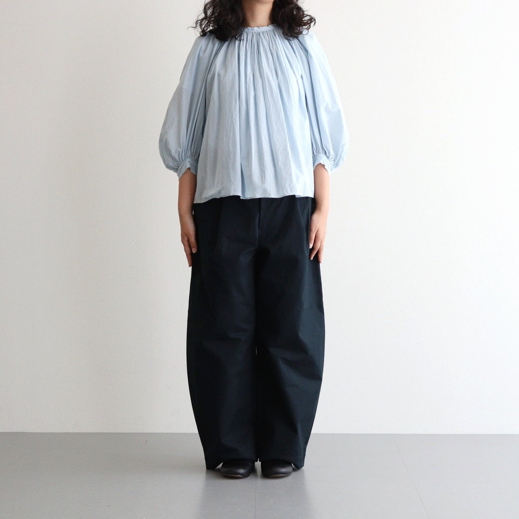 GARMENT DYE LAWN GATHER SMOCK #Sax [no.7520]