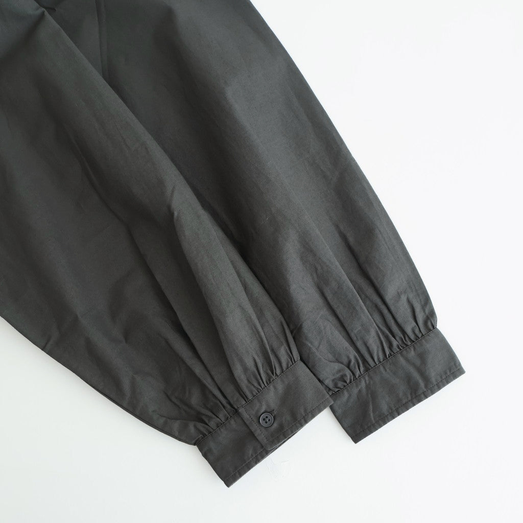 40s POPLIN PLAIN HEM FRILL BACK OPENING SMOCK #9700 GREY [NSL25543]