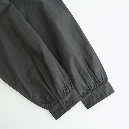 40s POPLIN PLAIN HEM FRILL BACK OPENING SMOCK #9700 GREY [NSL25543]