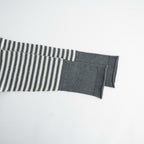 Stripe Long-sleeved Tee #Grey x Ecru [Oni068]