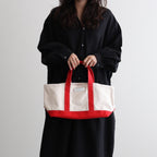 COLOR COMBINATION TOTE BAG #Red [no.8007]