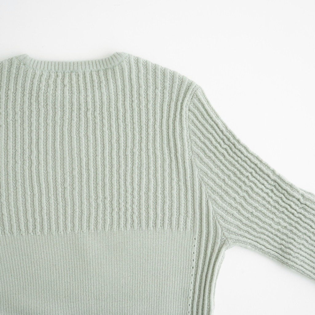 存在すること：ニットプルオーバー #pale green [13253-12107]