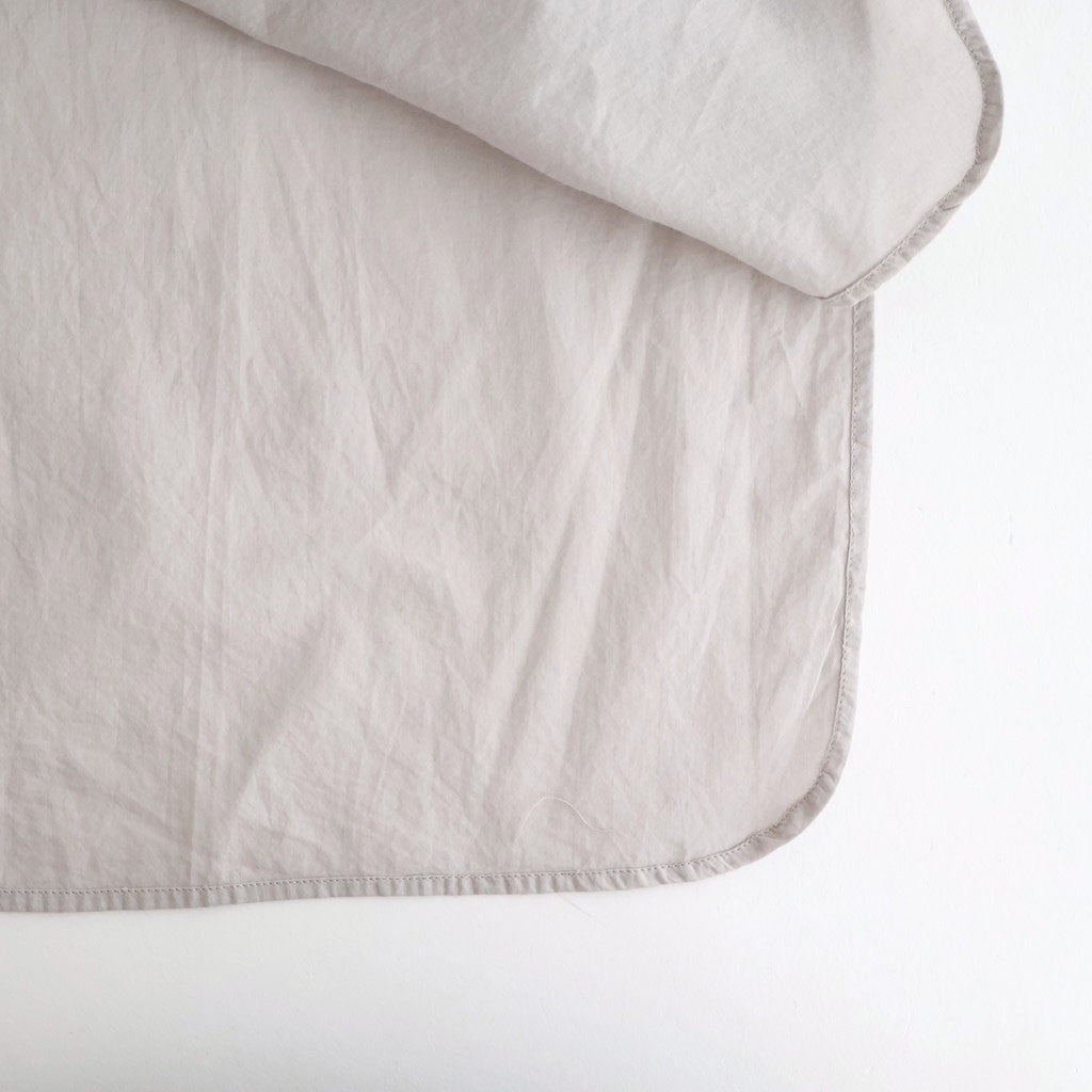 60s ORGANIC CAMBRIC WITH EMB BANDED COLLAR EMB TUNIC #9200 LT GREY [NMDS26222]