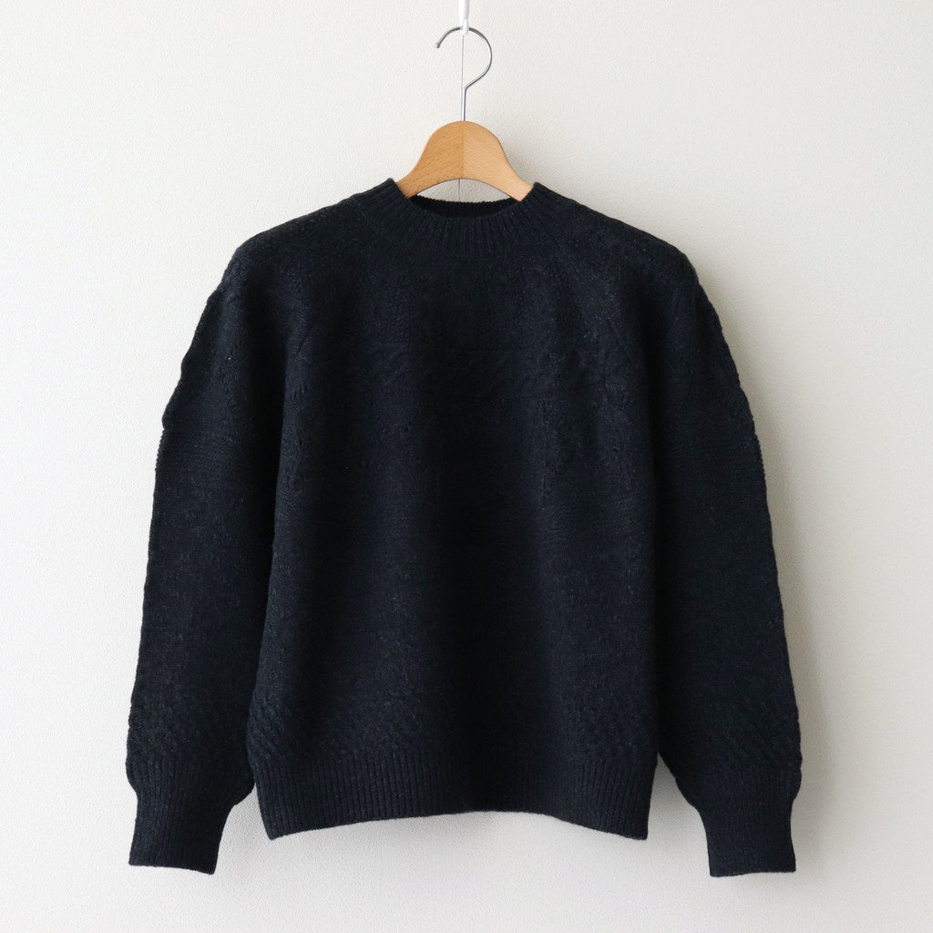 Sankayo cable knit P/O #Navy [242805]