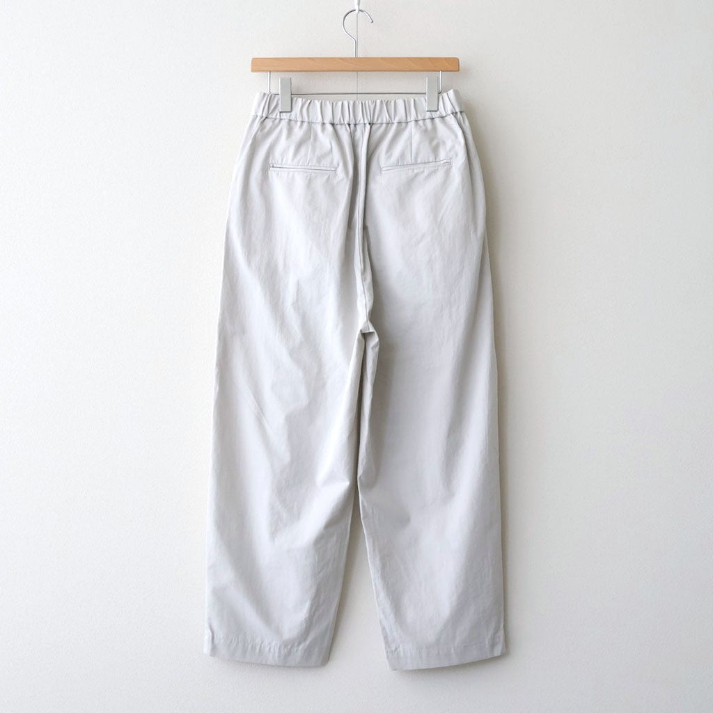 COTTON/LINEN DYED WEATHER 2TUCK TAPERED EASY PANTS #9200 LT.GREY [GNMDS2501CLW]