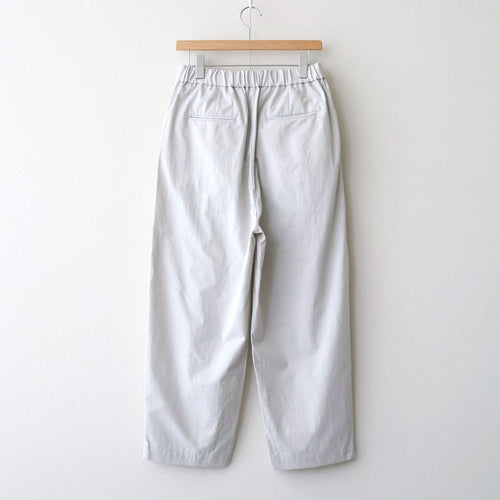 COTTON/LINEN DYED WEATHER 2TUCK TAPERED EASY PANTS #9200 LT.GREY [GNMDS2501CLW]