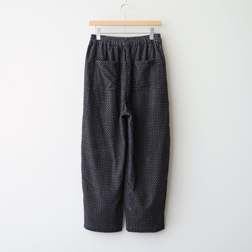 MINI CORDUROY CROSSHATCH PRINT EASY PANTS #3991 NVY (NAVY/IVORY) [NSL26584]