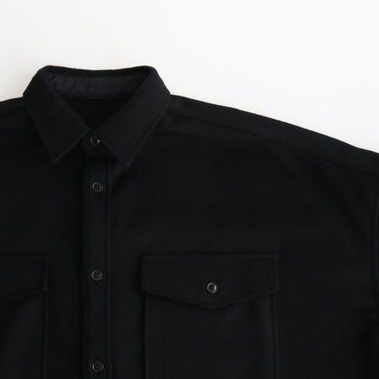 Cashmere beaver military shirt #Black [UT244SH020]