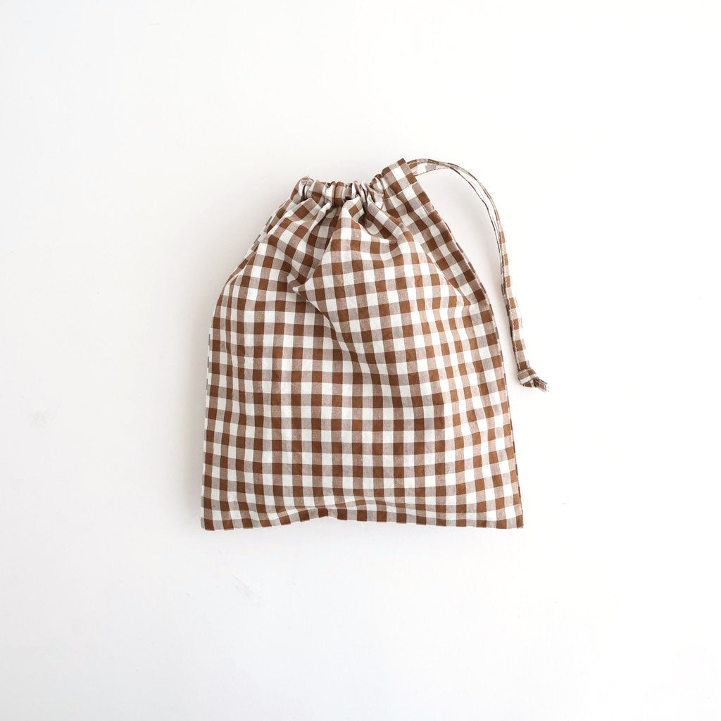 G.C. DRAWSTRING BAG (S) #Brown [no.8070]