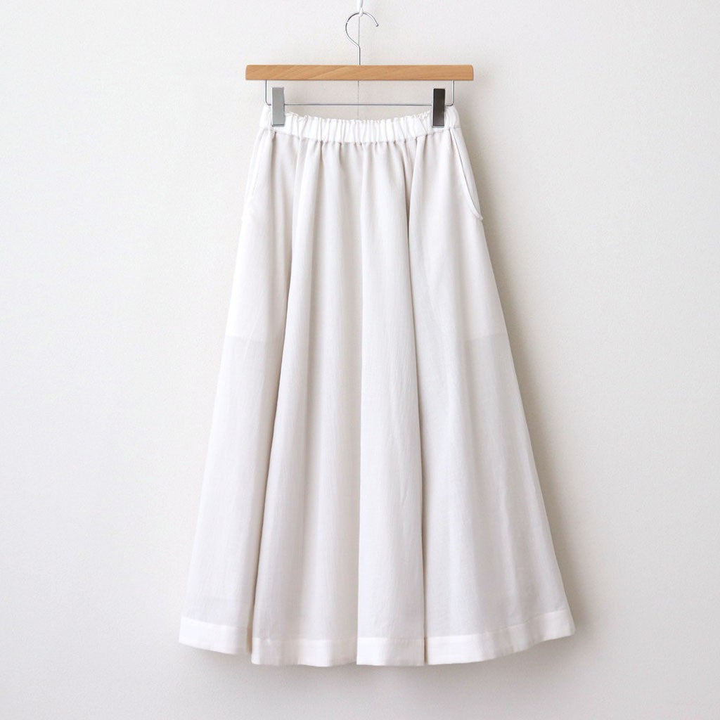 半透明の沈黙 Circular skirt #Off White [TLF-225-sk005-cdv]