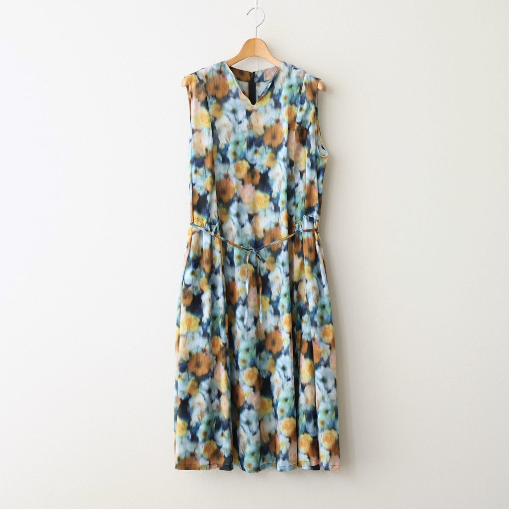LIBERTY FABRICS ETERNAL COLLECTION Sleeveless A-line dress #Hazy Days [TLF-226-OP001-lpl]