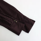 静寂の欠片 Funnel neck shirt dress #burgundy [TLF-125-op001-la]