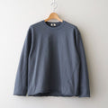 cotton open-end yarn terry sweat shirt #steel blue [WXSP-UW119]