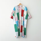 MOSAIC GRAFFITI PULLOVER DRESS #Multi [no.7964]