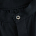 沈黙の音色 Flared blouse #Black [26F-SH001-CL]