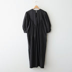 うすれかけた記憶 Embroidered yoke dress #black [TLF-226-OP009-csl]
