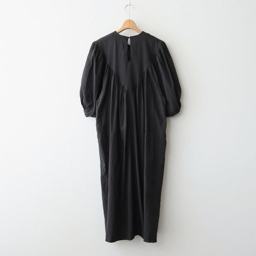 うすれかけた記憶 Embroidered yoke dress #black [TLF-226-OP009-csl]